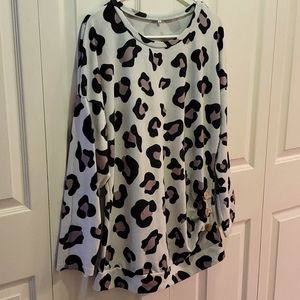 Animal print tunic